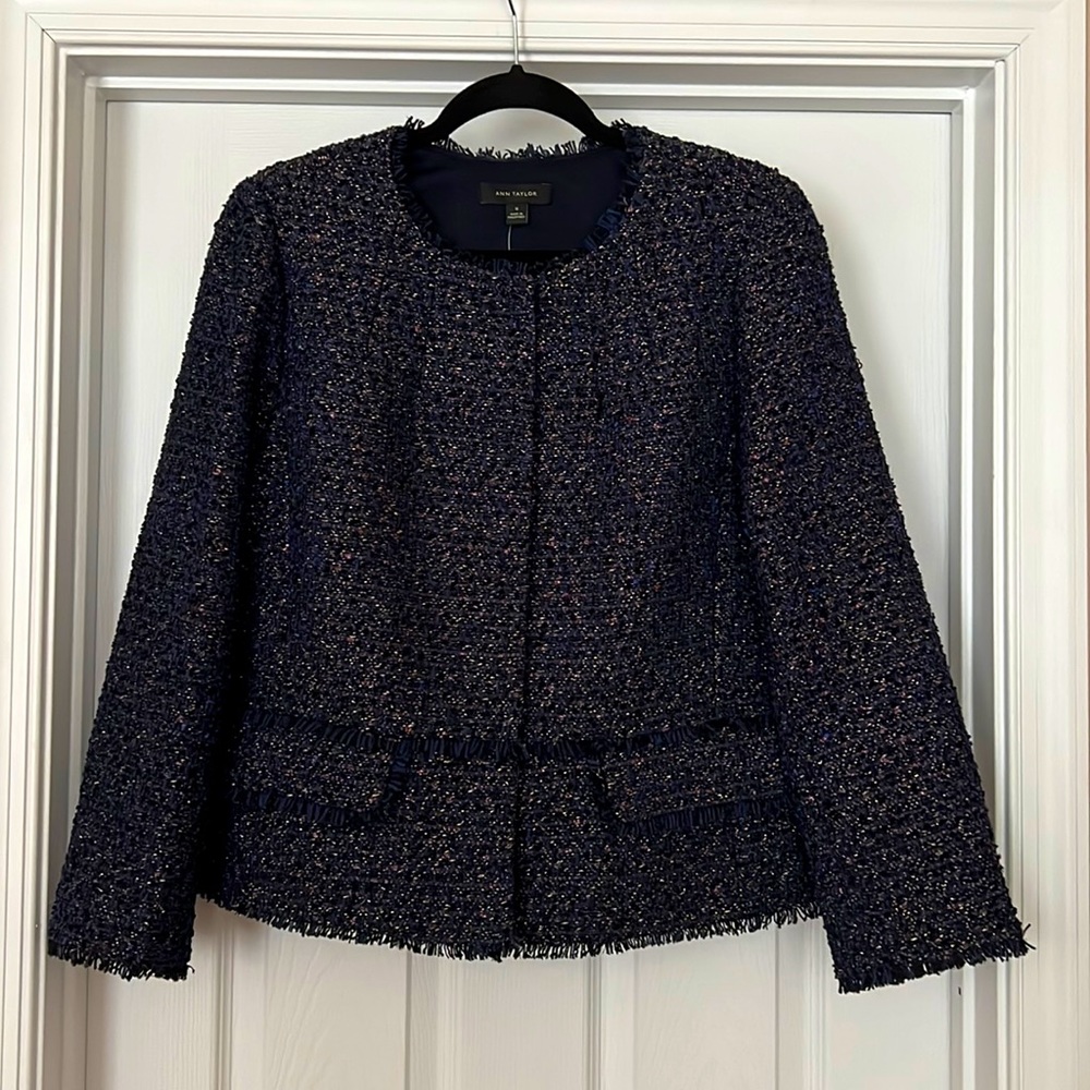 NWT Ann Taylor Tweed Blazer